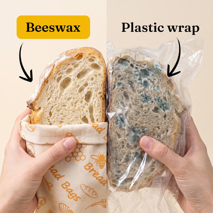 Cotton Linen Beeswax Bread Bag