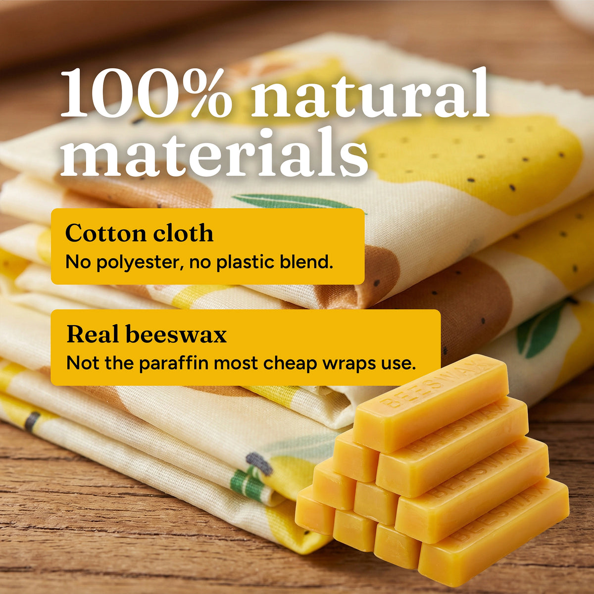 Beeswax Fresh-Keeping Wrap Set of 3